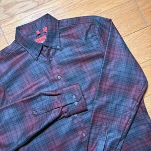 Haupt Mens Modern Fit 1926 Plaid Flannel Shirt Size Medium